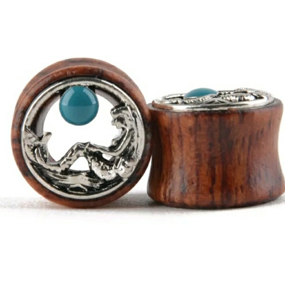 Jewelry - Mermaid ear guage/tunnel/plug